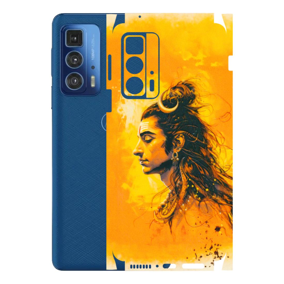 Motorola Phone Skins (All Models) - Shiv Shakti - 3D Embossed Finish (L-14) Motorola Edge 20 Pro
