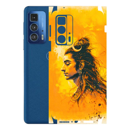 Motorola Phone Skins (All Models) - Shiv Shakti - 3D Embossed Finish (L-14) Motorola Edge 20 Pro