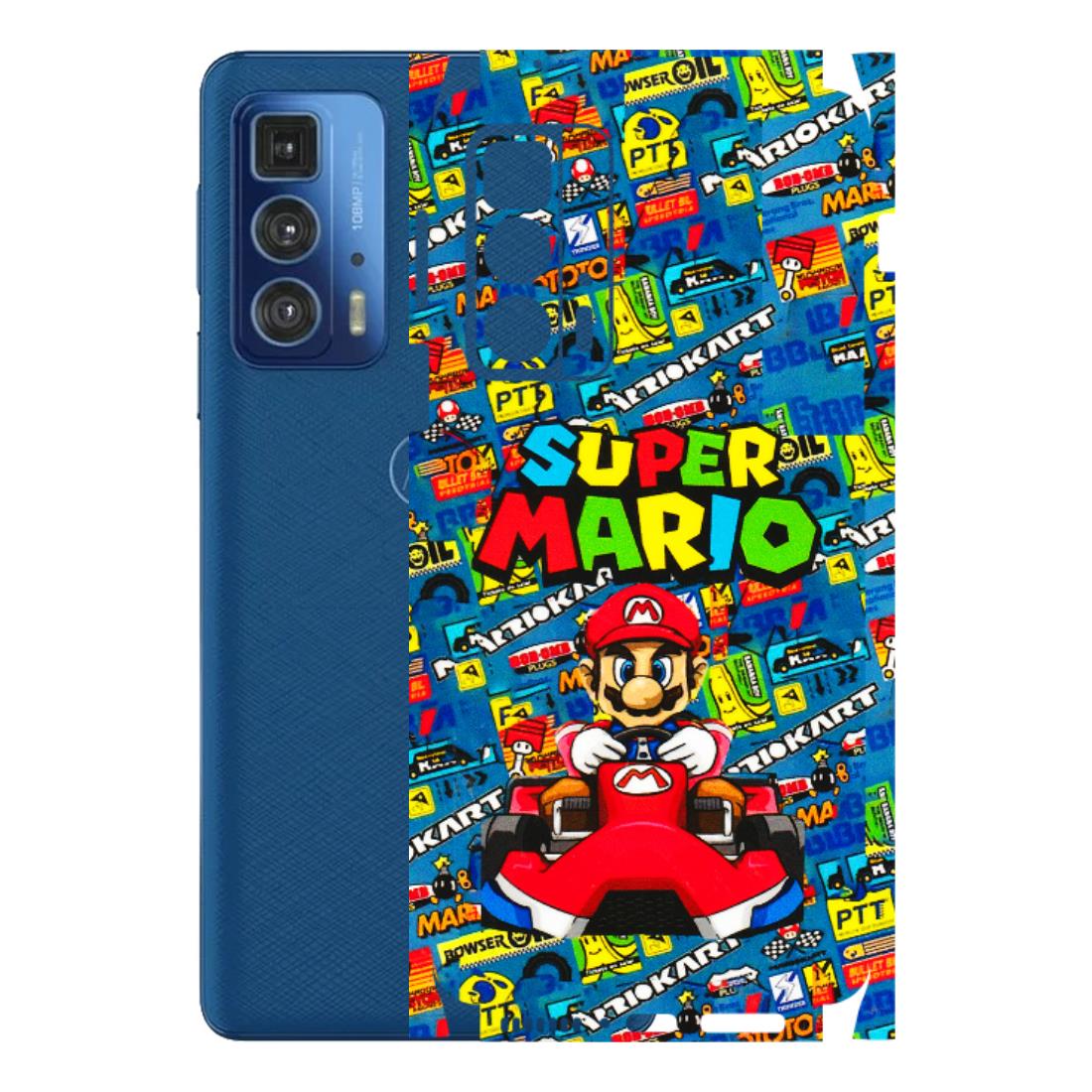 Motorola Phone Skins (All Models) - Super Mario Kart - 3D Embossed Finish (L-140) Motorola Edge 20 Pro