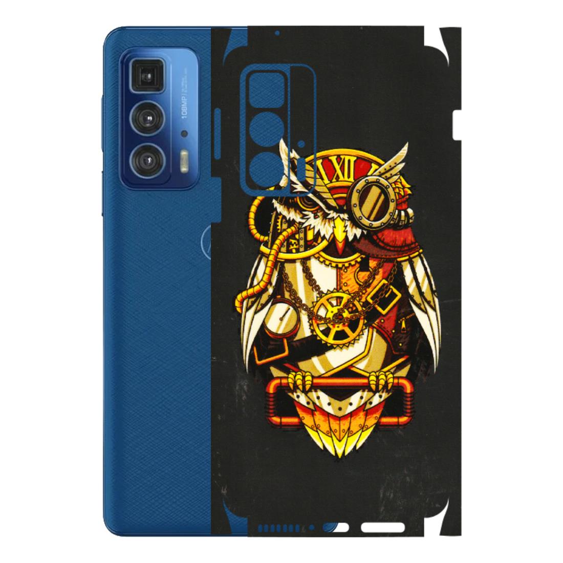 Motorola Phone Skins (All Models) - Classy Smart Owl - 3D Embossed Finish (L-144) Motorola Edge 20 Pro