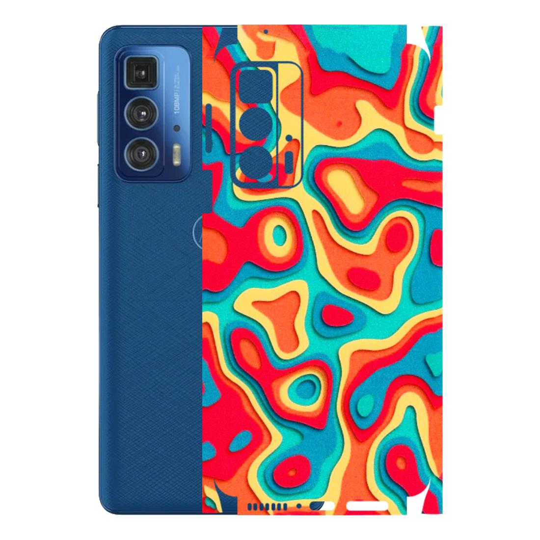 Motorola Phone Skins (All Models) - Abstract Swirl - 3D Embossed Finish (L-150) Motorola Edge 20 Pro