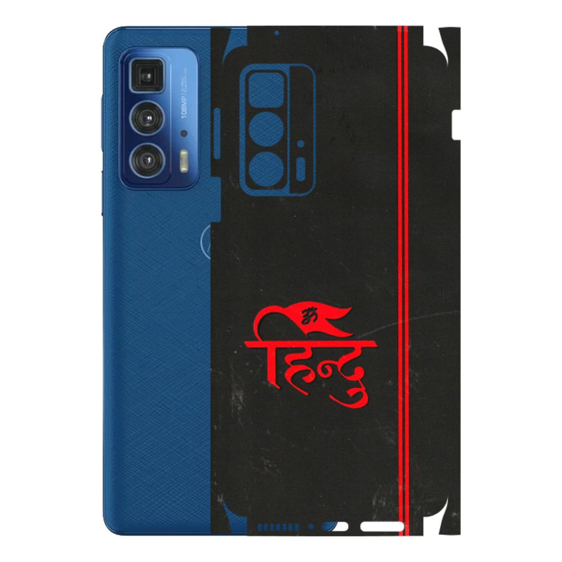 Motorola Phone Skins (All Models) - Hindu Black - 3D Embossed Finish (L-153) Motorola Edge 20 Pro