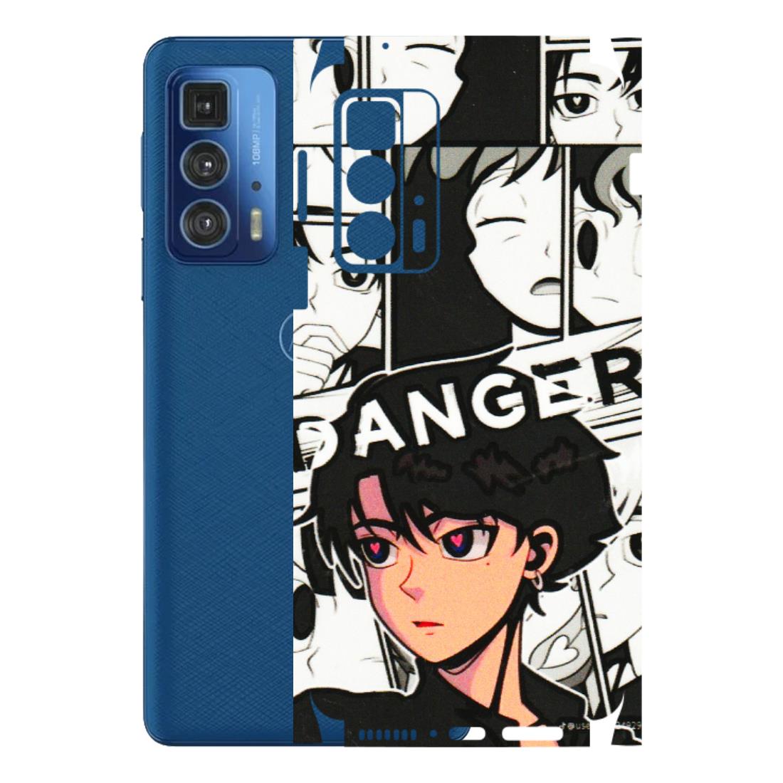 Motorola Phone Skins (All Models) - Danger Anime - 3D Embossed Finish (L-155) Motorola Edge 20 Pro