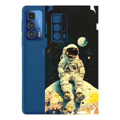 Motorola Phone Skins (All Models) - Astronaut in Space - 3D Embossed Finish (L-16) Motorola Edge 20 Pro