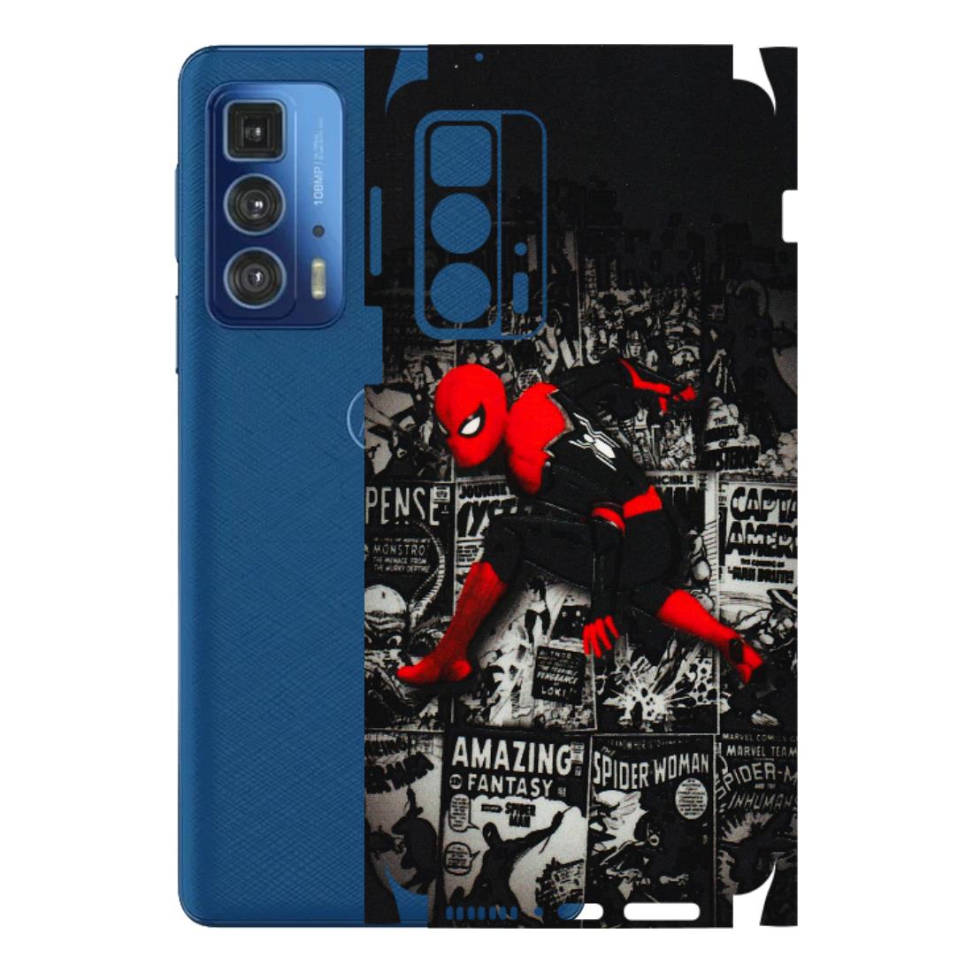 Motorola Phone Skins (All Models) - SpiderMan New - 3D Embossed Finish (L-162) Motorola Edge 20 Pro