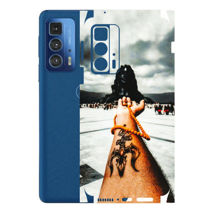 Motorola Phone Skins (All Models) - Jai Adiyogi Mahakaal - 3D Embossed Finish (L-164) Motorola Edge 20 Pro