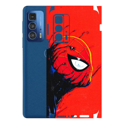 Motorola Phone Skins (All Models) - Spiderman Face Venom - 3D Embossed Finish (L-165) Motorola Edge 20 Pro