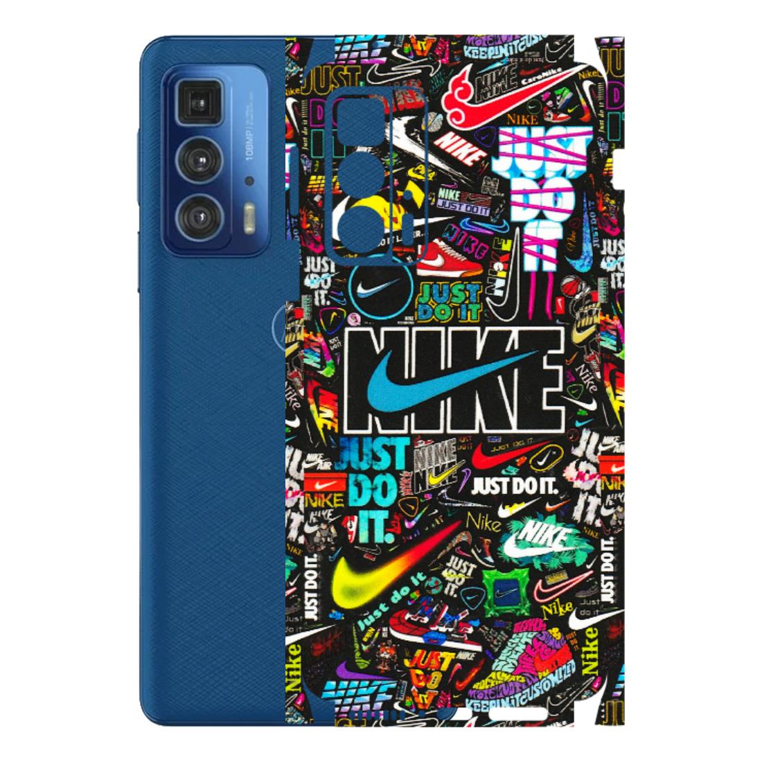 Motorola Phone Skins (All Models) - Just Do It Doodles - 3D Embossed Finish (L-166) Motorola Edge 20 Pro
