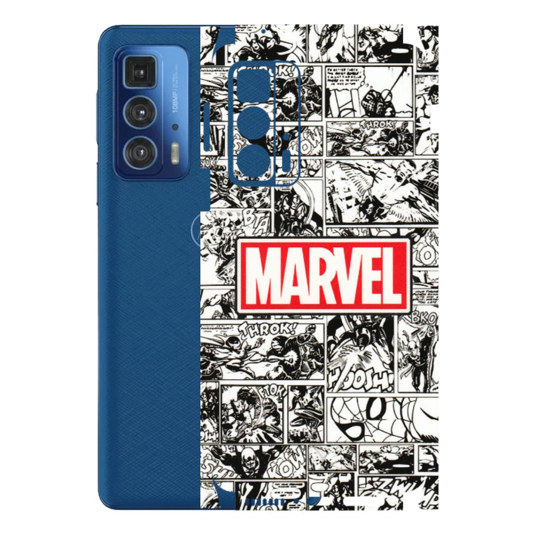 Motorola Phone Skins (All Models) - Marvel Comic - 3D Embossed Finish (L-171) Motorola Edge 20 Pro