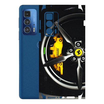 Motorola Phone Skins (All Models) - Ferrari Wheel Alloy - 3D Embossed Finish (L-173) Motorola Edge 20 Pro