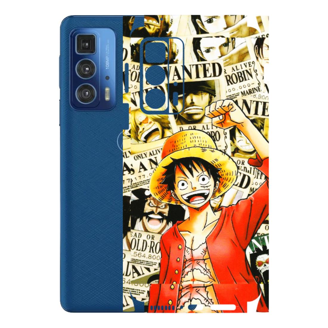 Motorola Phone Skins (All Models) - Luffy Anime - 3D Embossed Finish (L-177) Motorola Edge 20 Pro