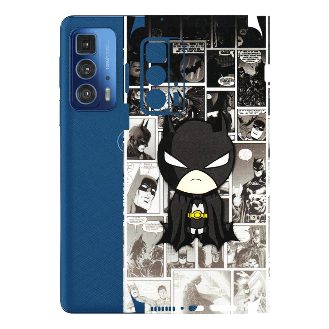 Motorola Phone Skins (All Models) - Toon Batman - 3D Embossed Finish (L-182) Motorola Edge 20 Pro