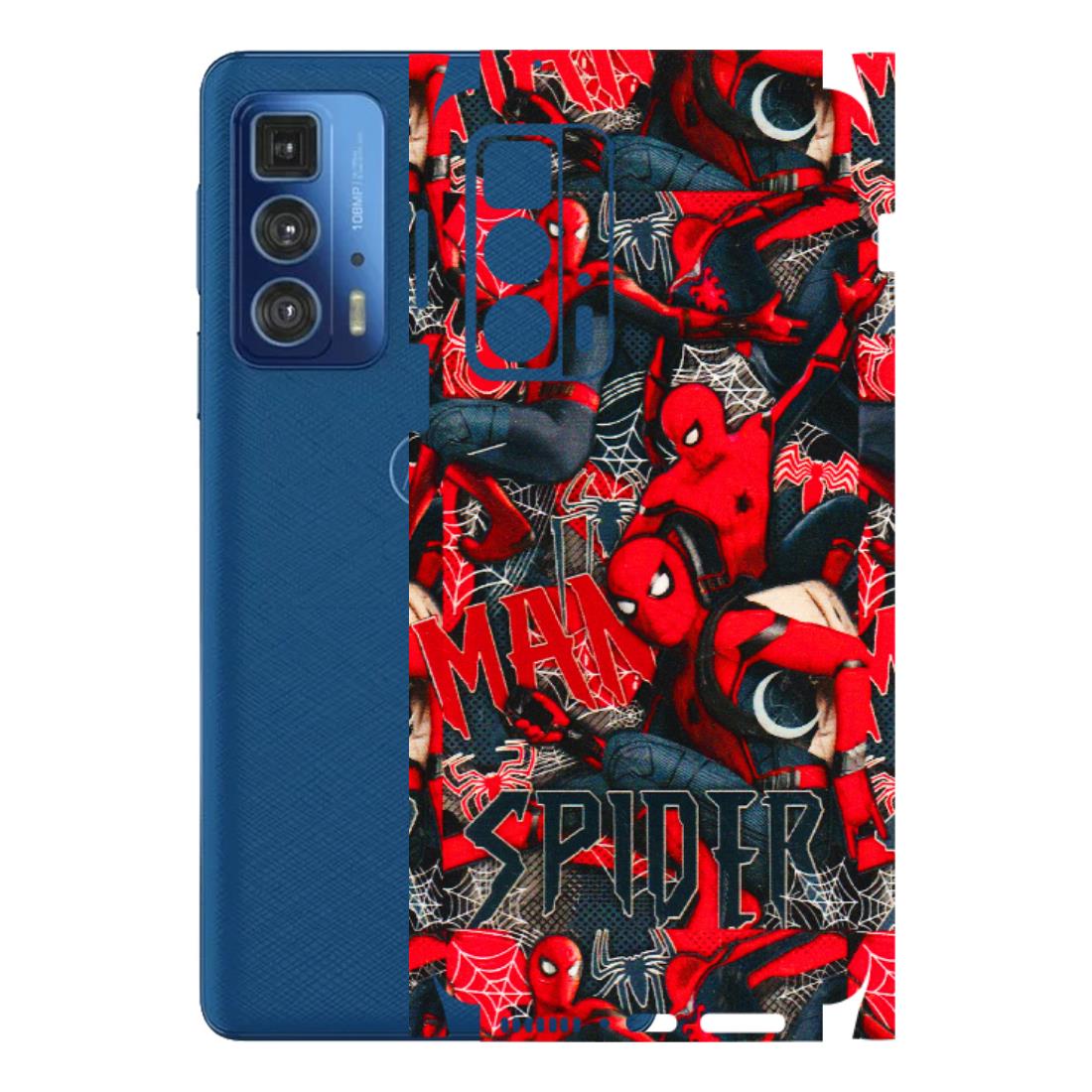 Motorola Phone Skins (All Models) - SpiderMan Cool - 3D Embossed Finish (L-188) Motorola Edge 20 Pro