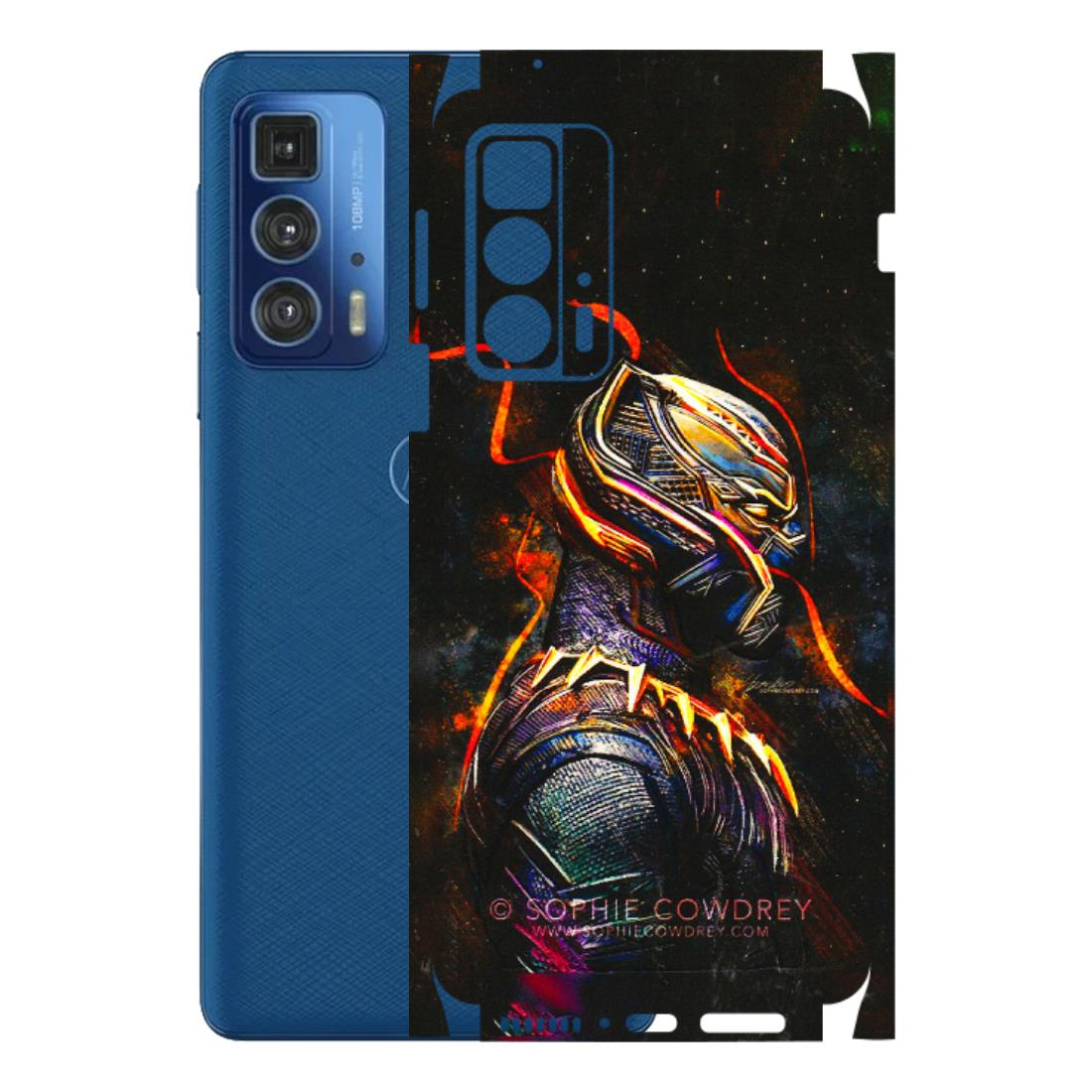 Motorola Phone Skins (All Models) - Black Panther - 3D Embossed Finish (L-190) Motorola Edge 20 Pro