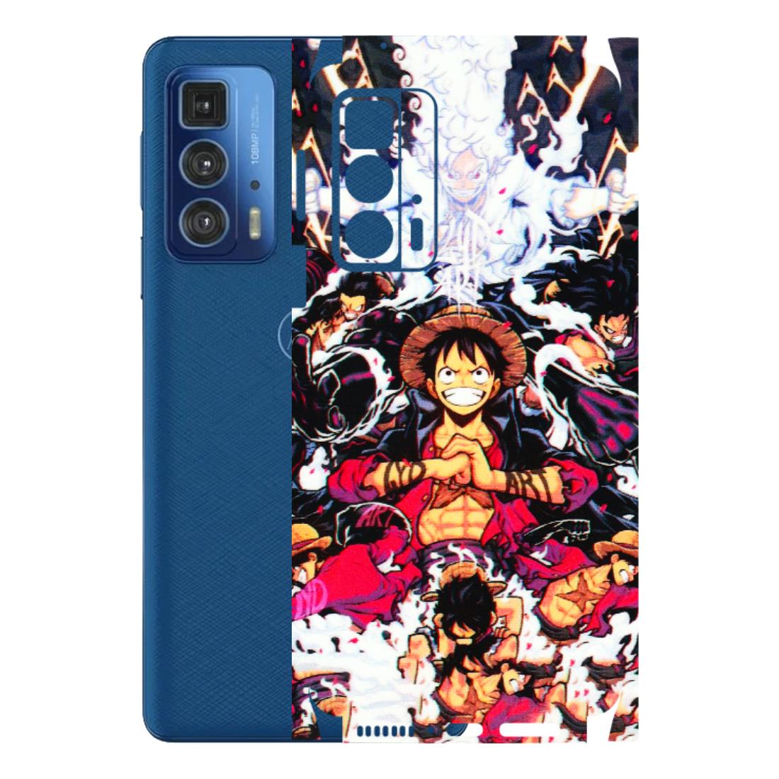Motorola Phone Skins (All Models) - Luffy Anime Character - 3D Embossed Finish (L-203) Motorola Edge 20 Pro