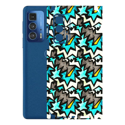 Motorola Phone Skins (All Models) - Funky Zig Zag - 3D Embossed Finish (L-223) Motorola Edge 20 Pro