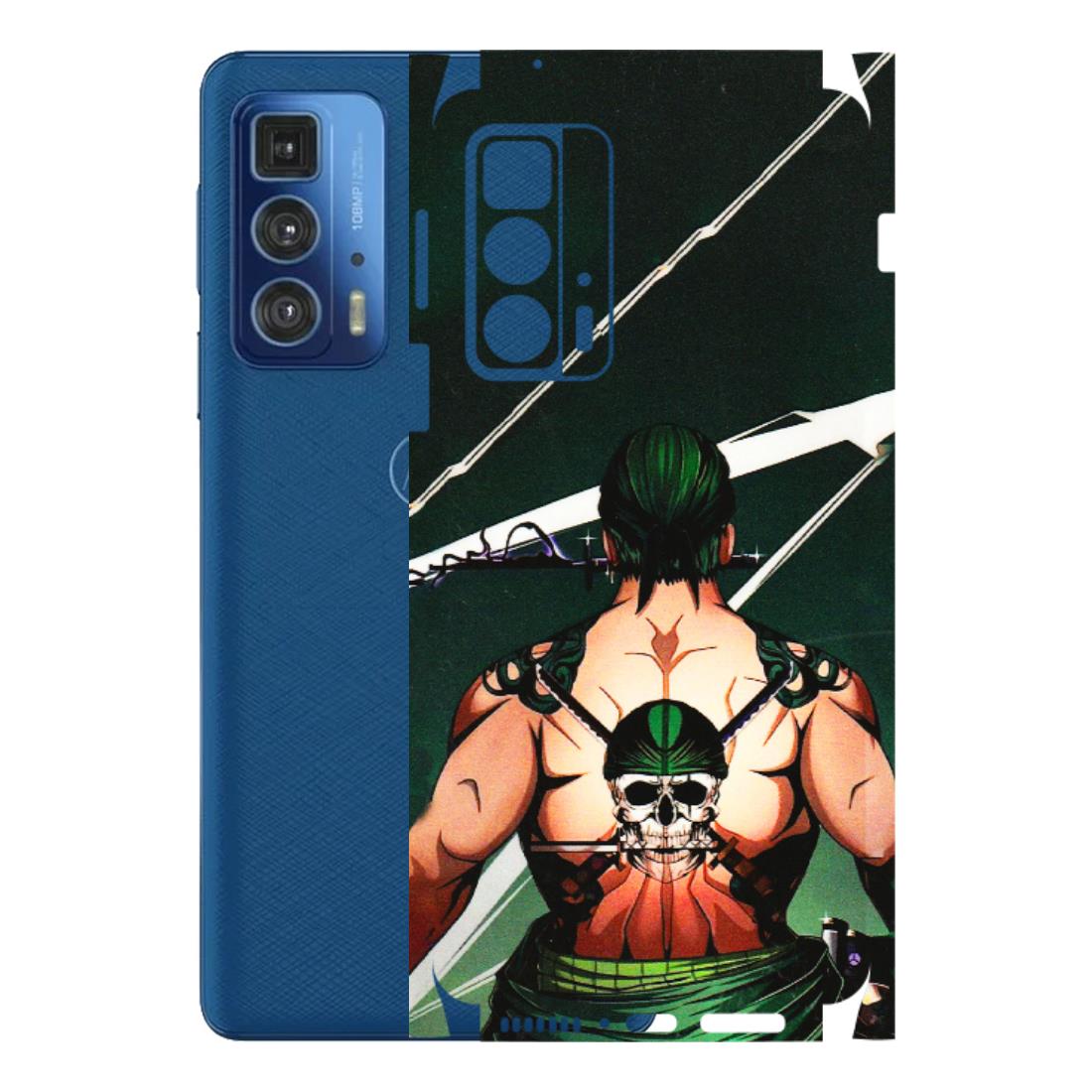 Motorola Phone Skins (All Models) - Zoro Anime - 3D Embossed Finish (L-23) Motorola Edge 20 Pro