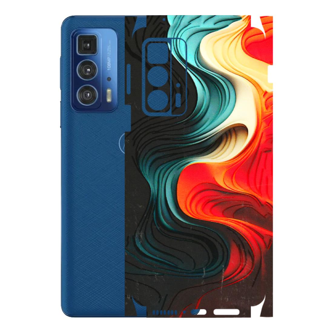 Motorola Phone Skins (All Models) - The Silky Swirl - 3D Embossed Finish (L-240) Motorola Edge 20 Pro