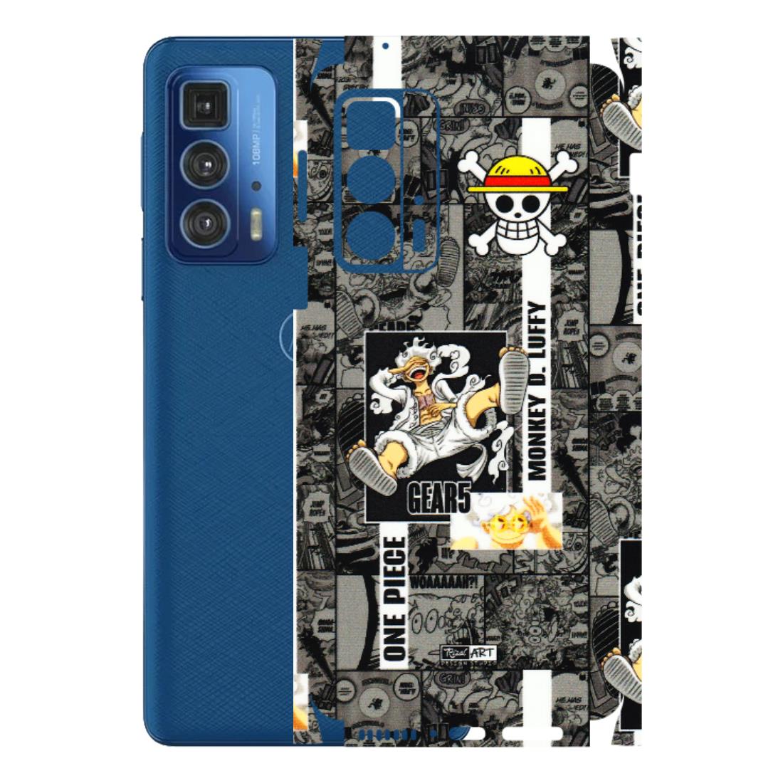 Motorola Phone Skins (All Models) - Cuffy Anime MonkeyCamic - 3D Embossed Finish (L-242) Motorola Edge 20 Pro