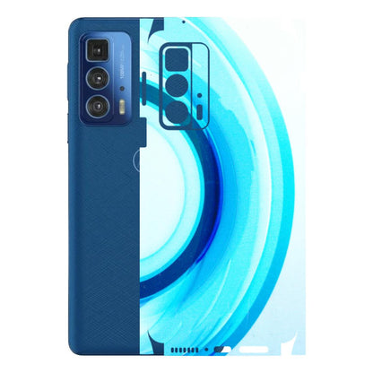 Motorola Phone Skins (All Models) - The Blue Curve - 3D Embossed Finish (L-244) Motorola Edge 20 Pro