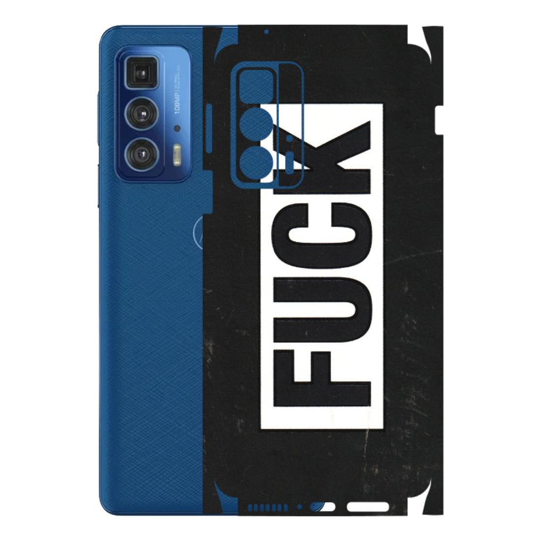 Motorola Phone Skins (All Models) - The F Word - 3D Embossed Finish (L-255) Motorola Edge 20 Pro