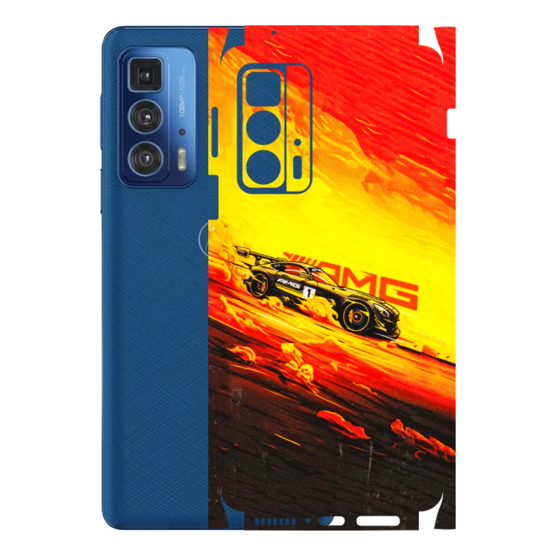 Motorola Phone Skins (All Models) - AMG Car Speed Cover - 3D Embossed Finish (L-256) Motorola Edge 20 Pro