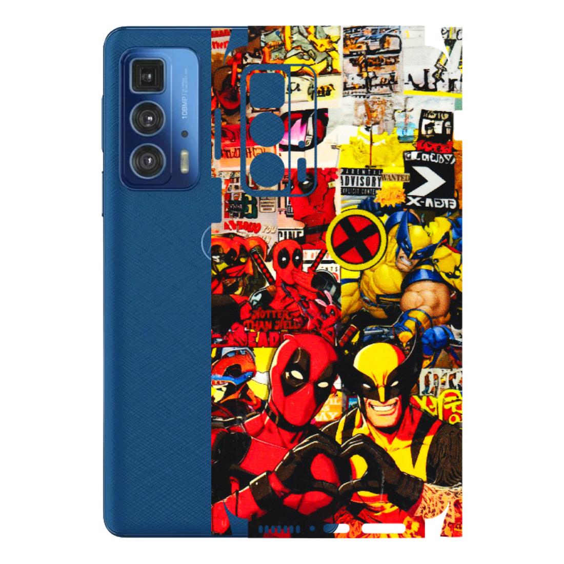 Motorola Phone Skins (All Models) - Spidy Wolverine - 3D Embossed Finish (L-310) Motorola Edge 20 Pro