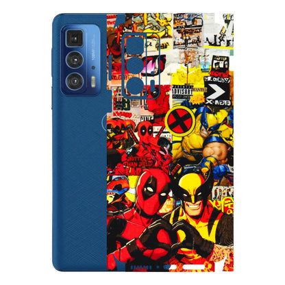 Motorola Phone Skins (All Models) - Spidy Wolverine - 3D Embossed Finish (L-310) Motorola Edge 20 Pro