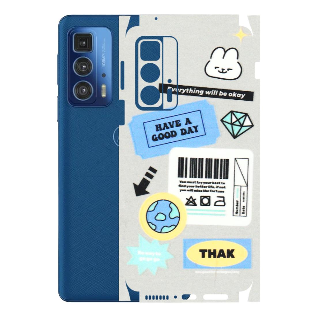 Motorola Phone Skins (All Models) - Will Be Okay Design - 3D Embossed Finish (L-316) Motorola Edge 20 Pro
