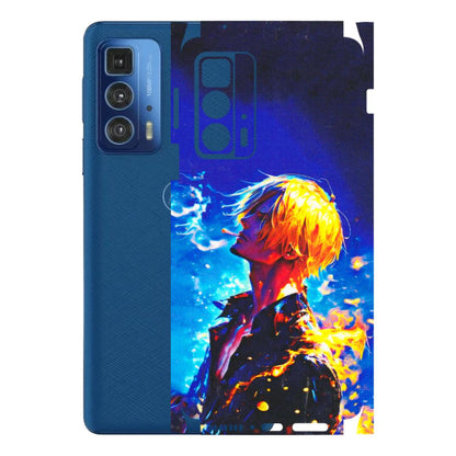 Motorola Phone Skins (All Models) - Sanji Vinsmoke One Piece - 3D Embossed Finish (L-319) Motorola Edge 20 Pro