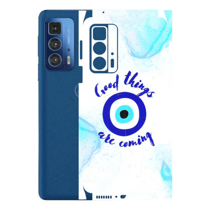 Motorola Phone Skins (All Models) - Evil Eye Good Things Are Coming - 3D Embossed Finish (L-322) Motorola Edge 20 Pro