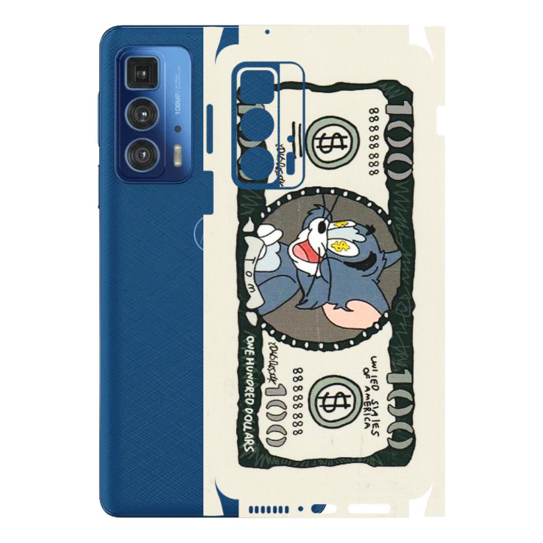Motorola Phone Skins (All Models) - Tom Hundred Dollar - 3D Embossed Finish (L-324) Motorola Edge 20 Pro