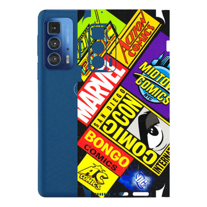 Motorola Phone Skins (All Models) - Bongo Comic Con - 3D Embossed Finish (L-325) Motorola Edge 20 Pro