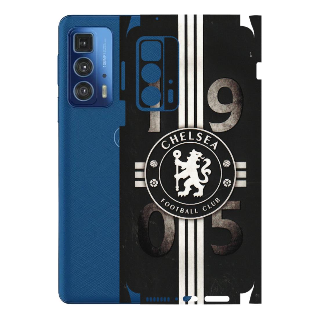 Motorola Phone Skins (All Models) - Chelsea Fan Club - 3D Embossed Finish (L-36) Motorola Edge 20 Pro