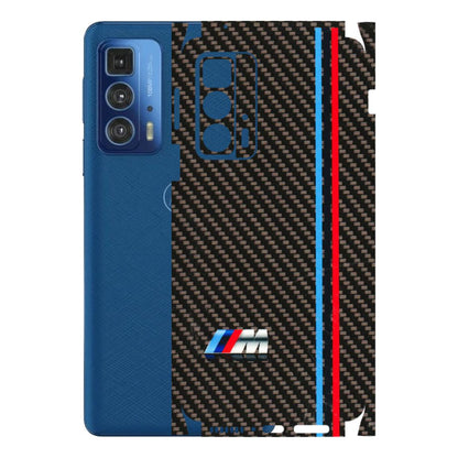 Motorola Phone Skins (All Models) - BM Carbon Fiber Feels - 3D Embossed Finish (L-38) Motorola Edge 20 Pro