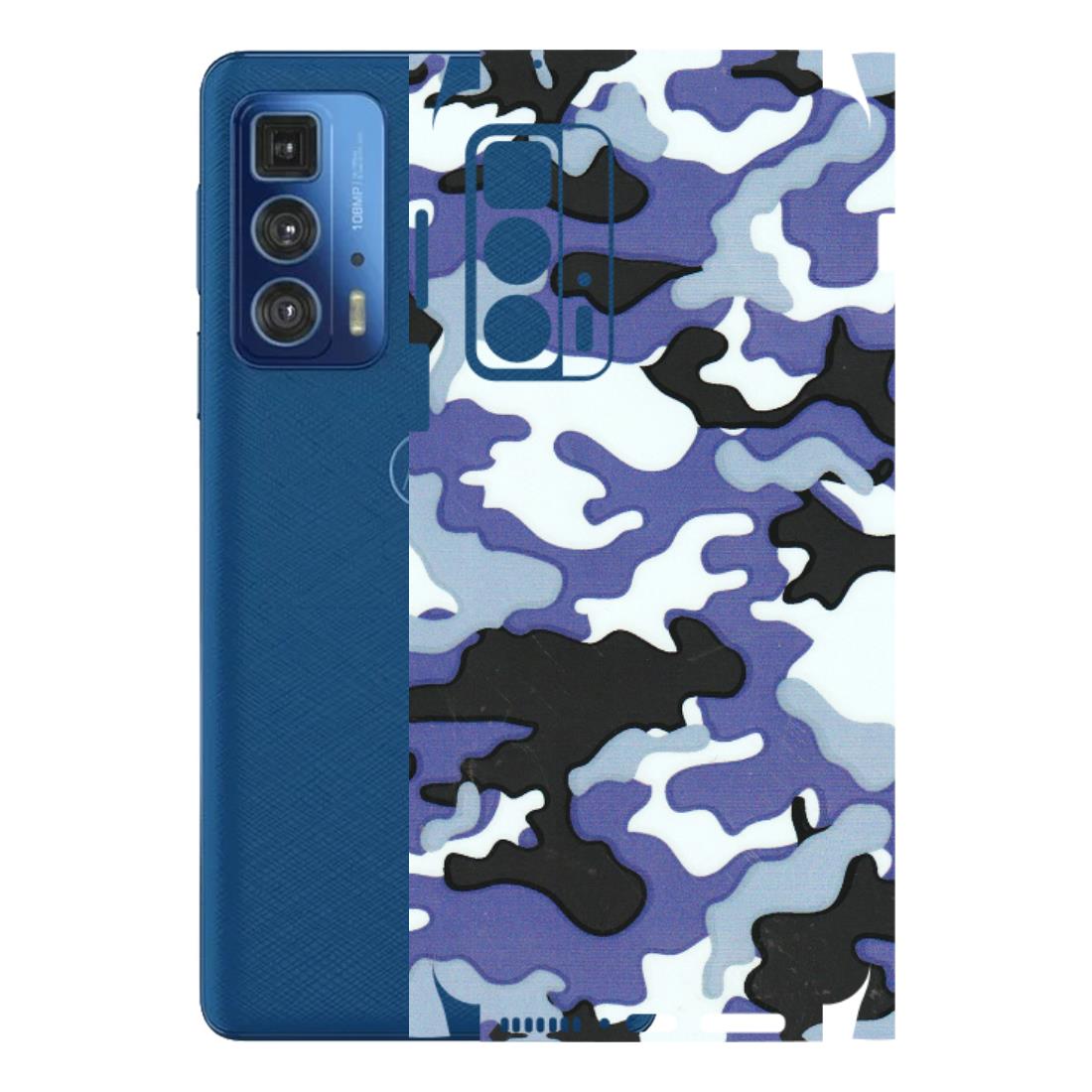 Motorola Phone Skins (All Models) - Powerfull Military Camoflauge - 3D Embossed Finish (L-49) Motorola Edge 20 Pro