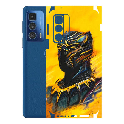 Motorola Phone Skins (All Models) - Yellow Panther - 3D Embossed Finish (L-54) Motorola Edge 20 Pro