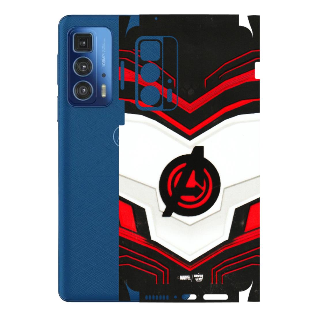 Motorola Phone Skins (All Models) - Avengers Logo - 3D Embossed Finish (L-55) Motorola Edge 20 Pro