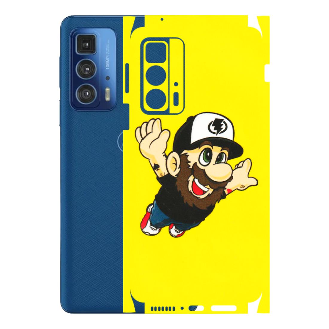 Motorola Phone Skins (All Models) - Flying Beardo - 3D Embossed Finish (L-60) Motorola Edge 20 Pro