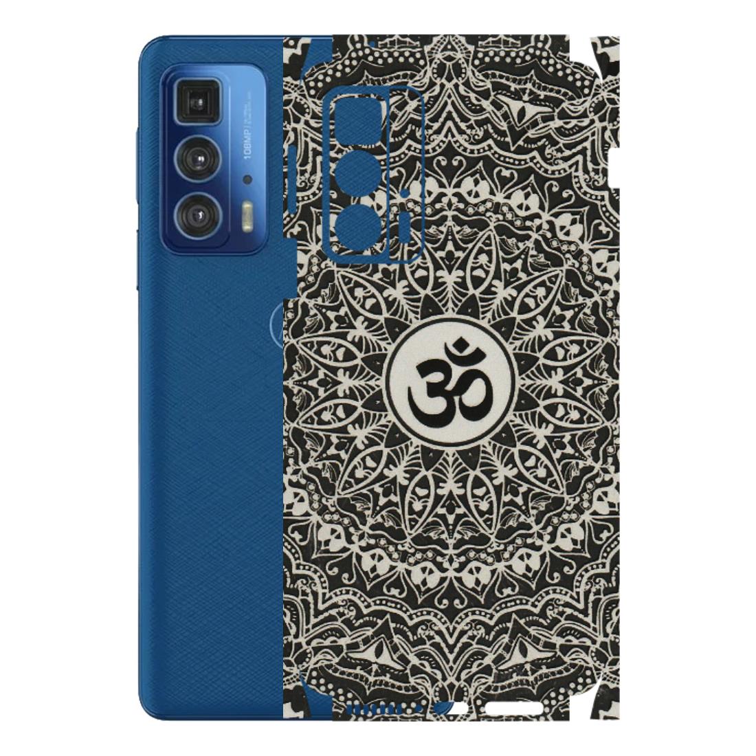 Motorola Phone Skins (All Models) - Aum Elegant Mandala - 3D Embossed Finish (L-62) Motorola Edge 20 Pro
