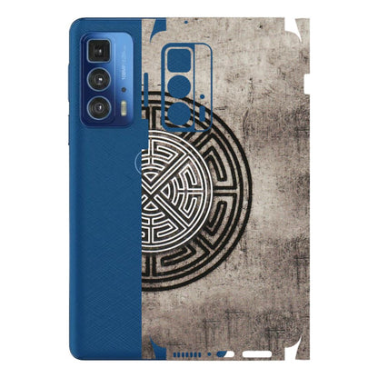 Motorola Phone Skins (All Models) - Mysterious Circular Design - 3D Embossed Finish (L-63) Motorola Edge 20 Pro