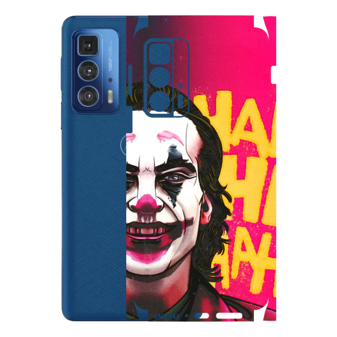 Motorola Phone Skins (All Models) - Joker Evil Laugh - 3D Embossed Finish (L-97) Motorola Edge 20 Pro