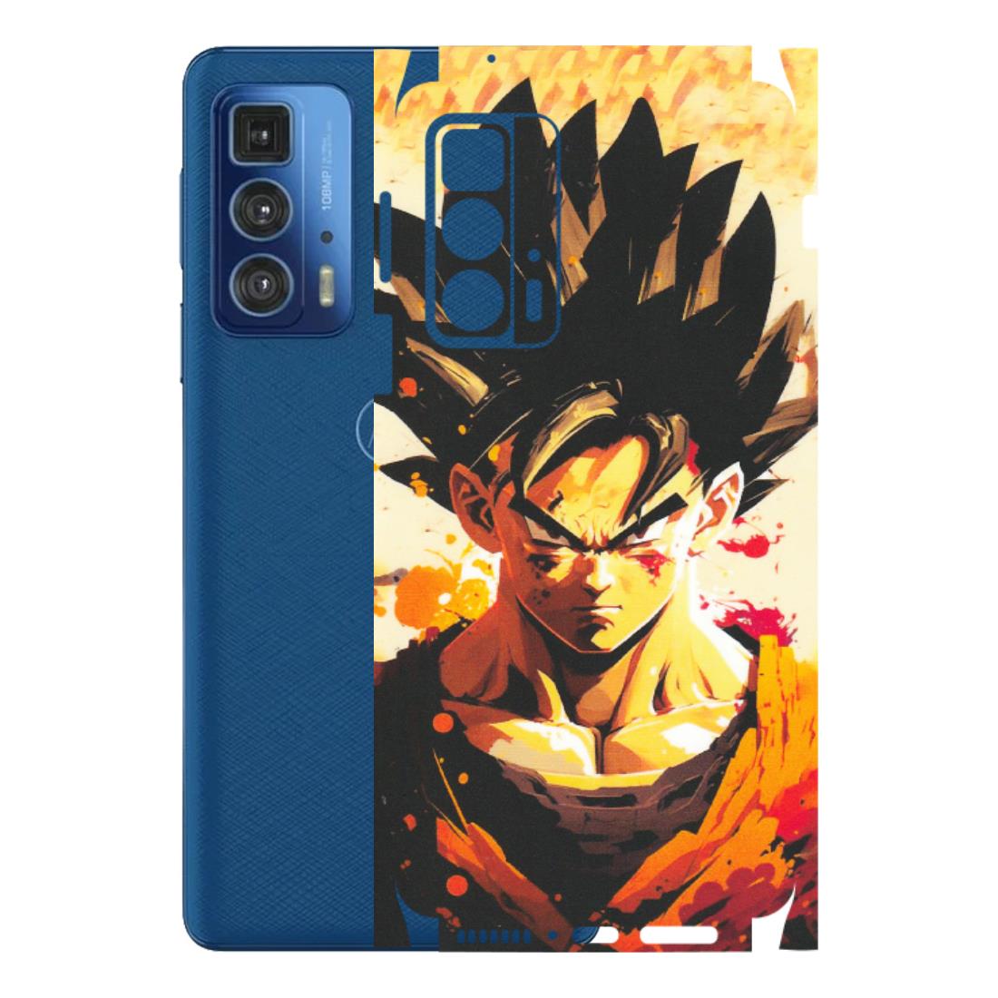 Motorola Phone Skins (All Models) - Angry Goku - Matte Finish (M-12) Motorola Edge 20 Pro