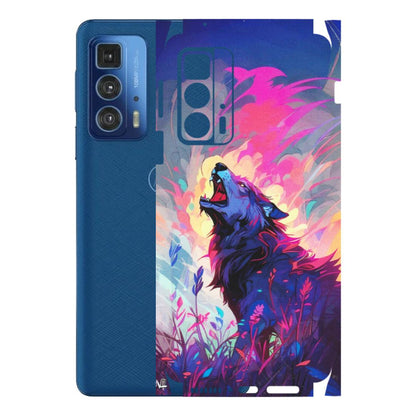 Motorola Phone Skins (All Models) - New Wild Wolf Abstract - Matte Finish (M-125) Motorola Edge 20 Pro