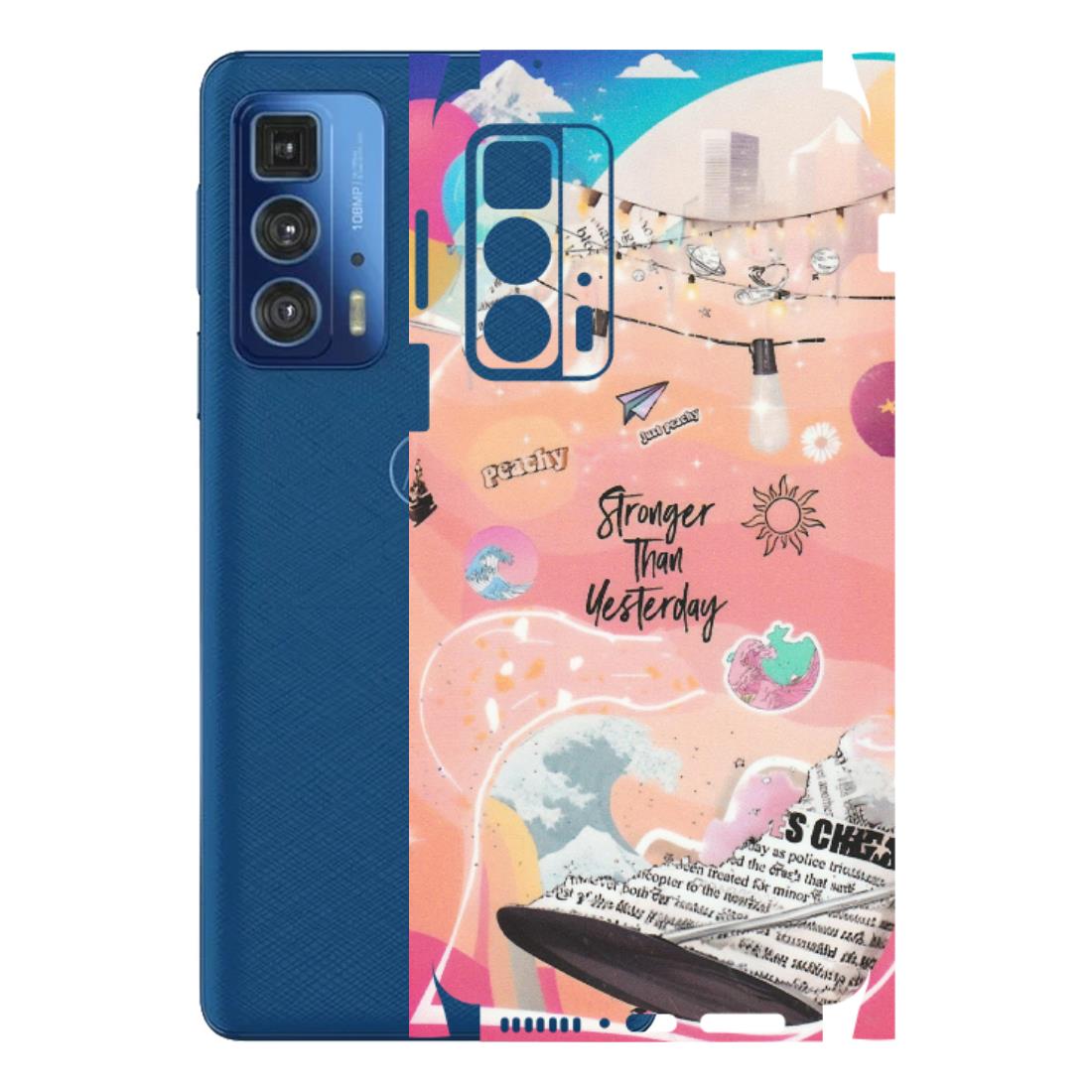 Motorola Phone Skins (All Models) - Stronger Then Yesterday - Matte Finish (M-128) Motorola Edge 20 Pro