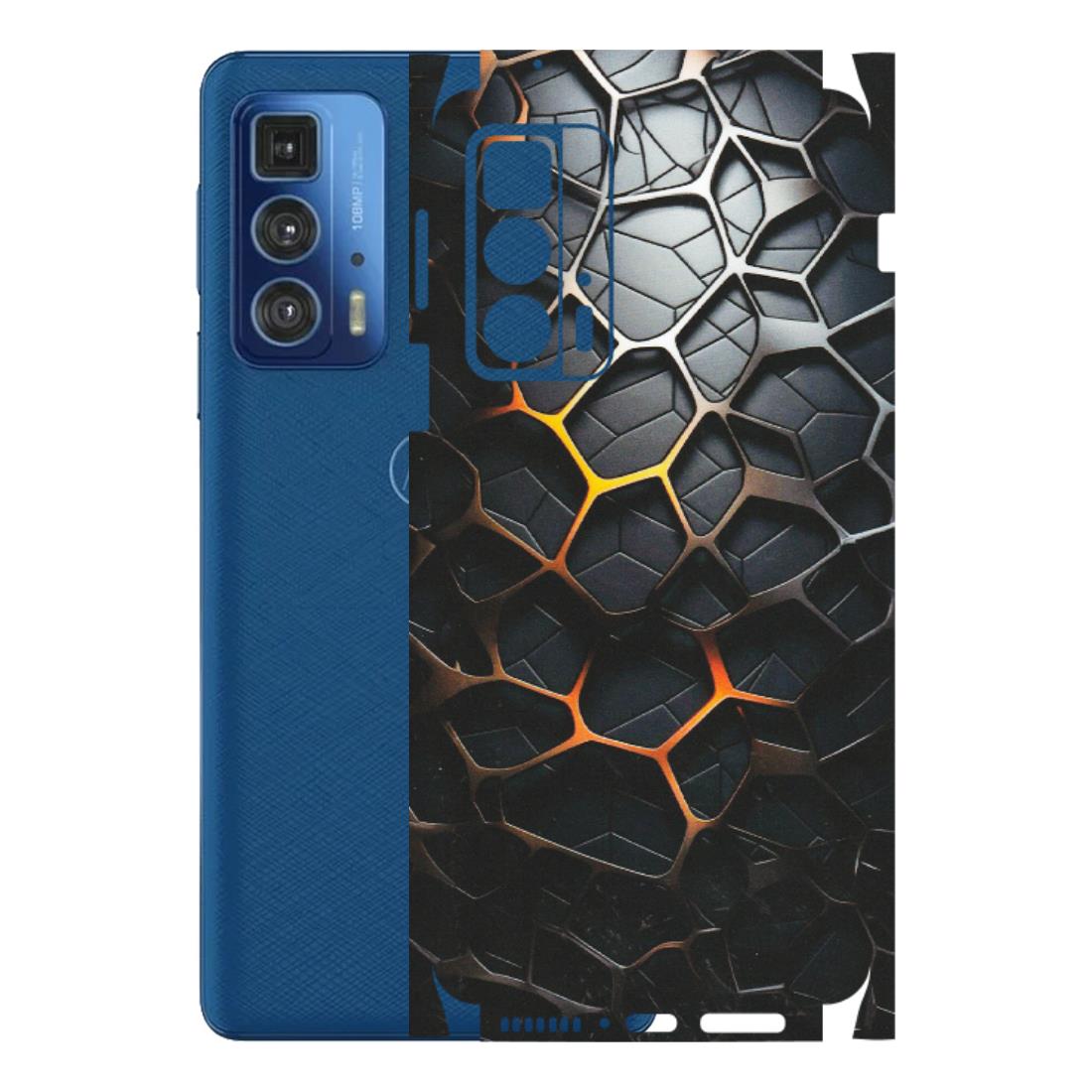 Motorola Phone Skins (All Models) - New Abstract Graphite Tiles - Matte Finish (M-130) Motorola Edge 20 Pro