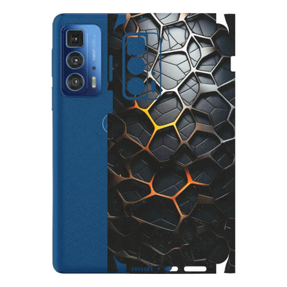 Motorola Phone Skins (All Models) - New Abstract Graphite Tiles - Matte Finish (M-130) Motorola Edge 20 Pro
