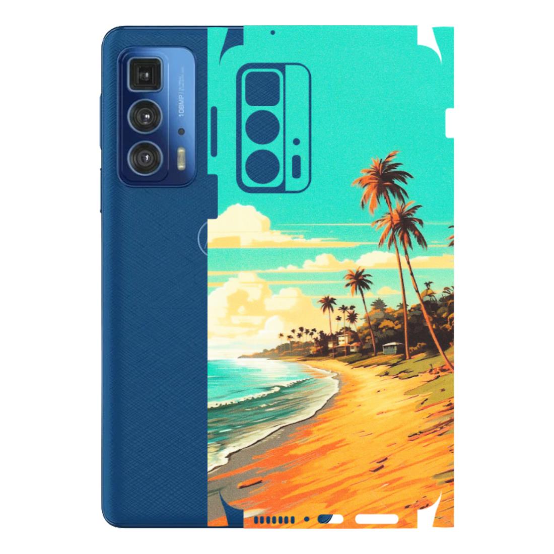 Motorola Phone Skins (All Models) - Miami Beach - Matte Finish (M-136) Motorola Edge 20 Pro