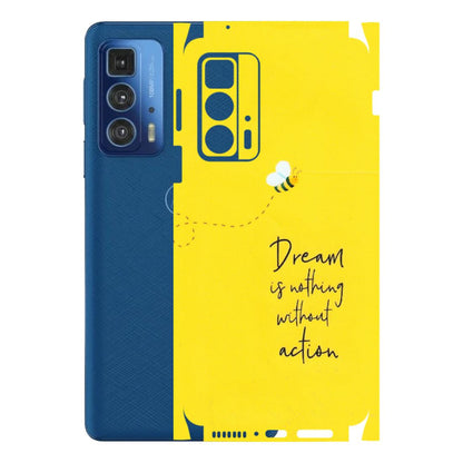 Motorola Phone Skins (All Models) - Dream Is Nothing Without Action - Matte Finish (M-138) Motorola Edge 20 Pro