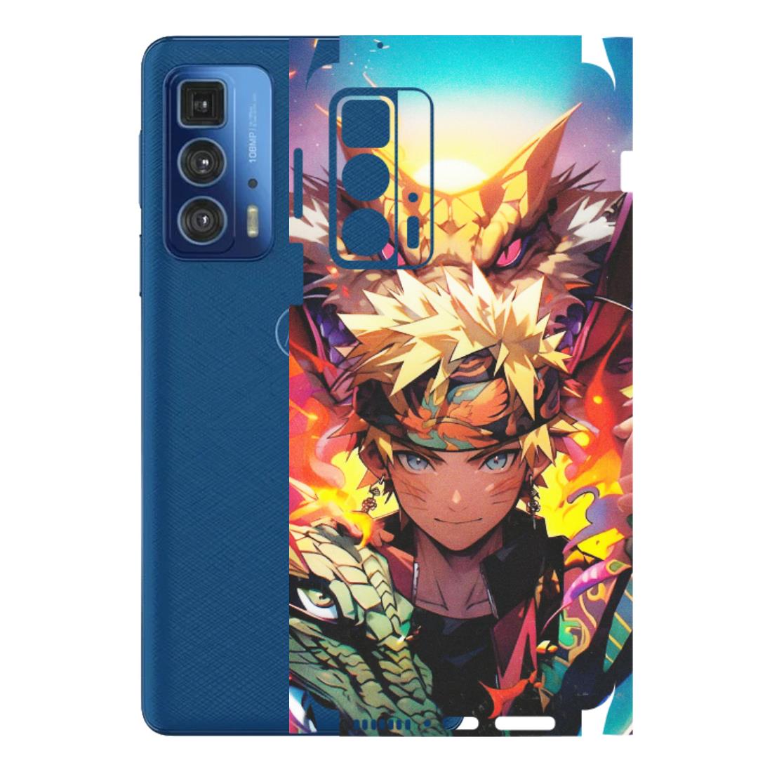 Motorola Phone Skins (All Models) - Angry Naruto Anime - Matte Finish (M-148) Motorola Edge 20 Pro